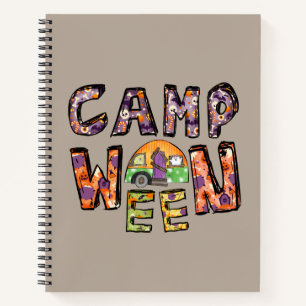 Camp Ween Halloween Camper Design Notebook
