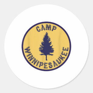 Camp Winnipesaukee Shirt Retro Summer Camp _1 Classic Round Sticker