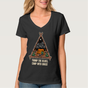 Camp with Booze Camping Beer Camper Drinker Drink T-Shirt