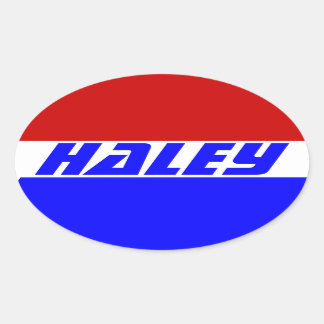 Campaign 2024 election Next President Nikki Haley Oval Sticker