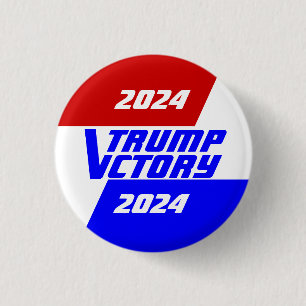 Campaign 2024 President Donald Trump victory 3 Cm Round Badge