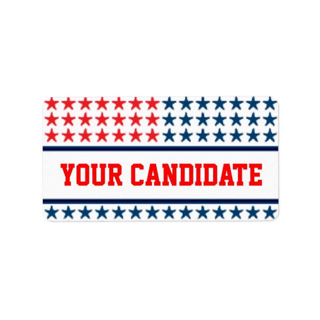 Campaign Advertisement Label (Front)