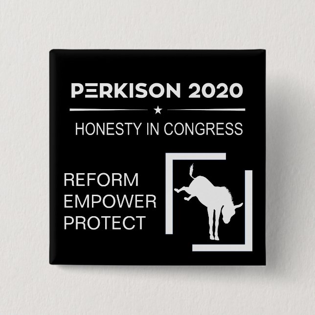 Campaign Button for Perkison 2020 (Front)