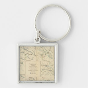 Campaign maps SavannahWashington, DC Key Ring