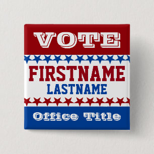 Campaign Template Custom 15 Cm Square Badge