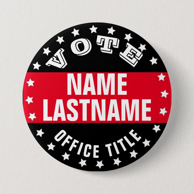 Campaign Template Custom 7.5 Cm Round Badge (Front)