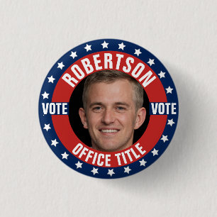 Campaign Template Custom Photo 3 Cm Round Badge