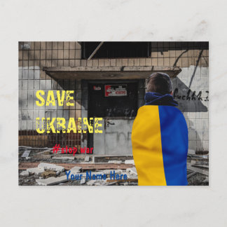 campaign to stop war in ukraine postcard