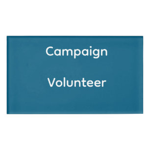 Campaign Volunteer Badge - Blue