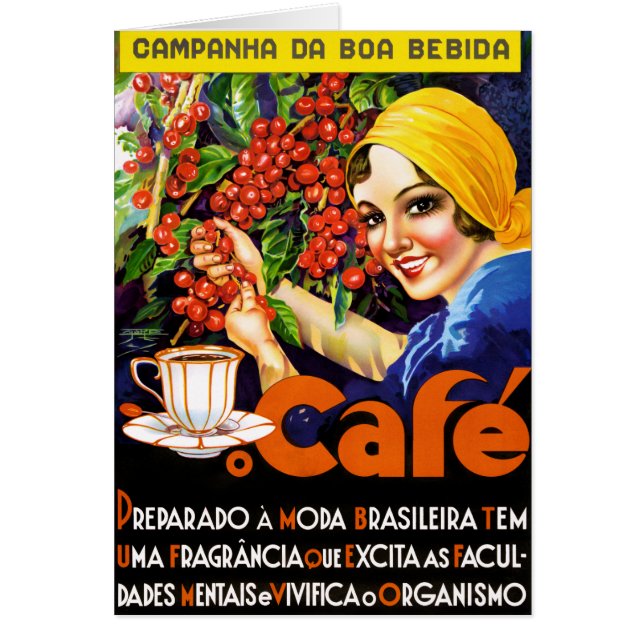 Campanha Da Boa Bebida Coffee Vintage Ad Poster (Front)