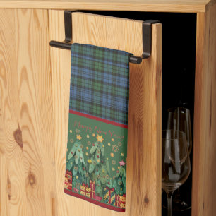 Campbell Ancient Original Tartan Christmas Tea Towel