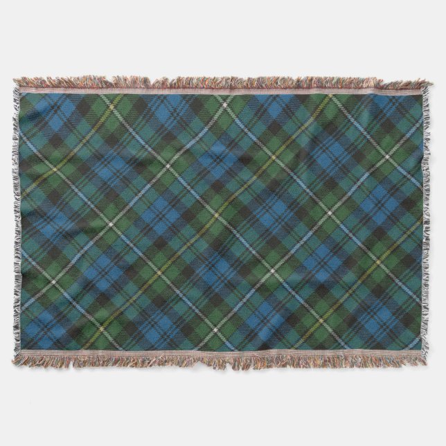 Campbell Argyll A Original Scottish Tartan Throw Blanket (Front)
