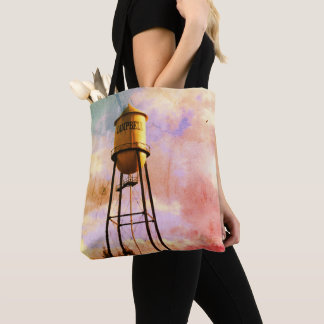 Campbell CA Water Tower Brushed Polyester Tote Bag