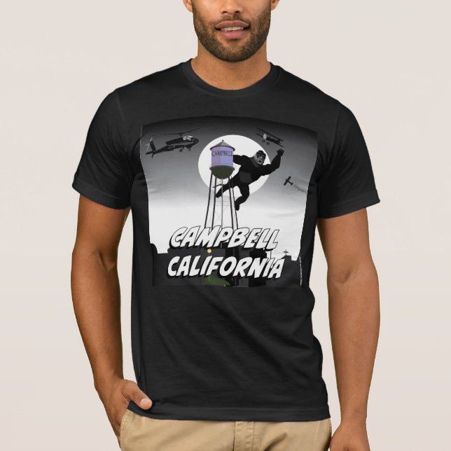 Campbell California Water Tower T-Shirt (Front)