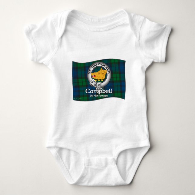 Campbell Clan Baby Bodysuit (Front)