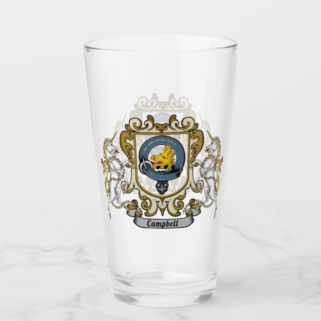 Campbell Clan Badge Glass (Front)
