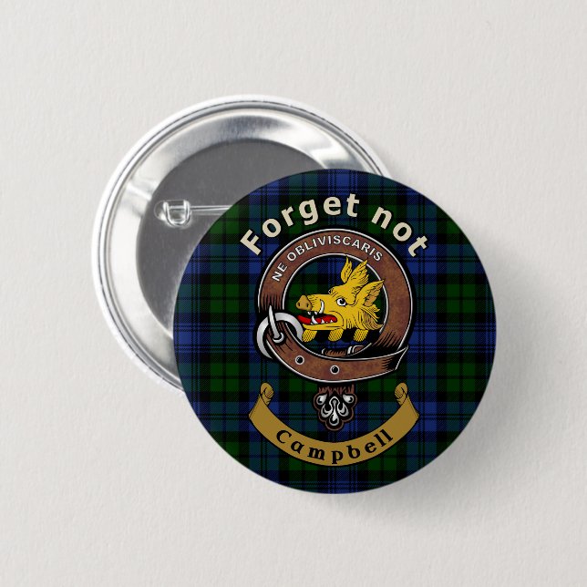 Campbell Clan Badge & Tartan (Front & Back)