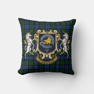 Campbell Clan Badge & Tartan Cushion