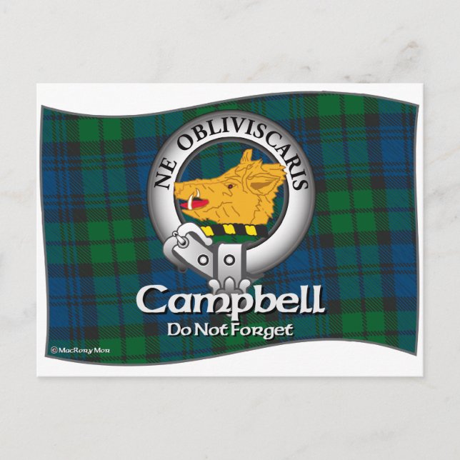 Campbell Clan Postcard (Front)