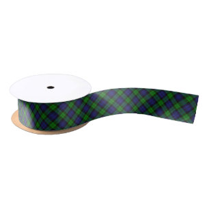 Campbell Clan Tartan Plaid Black Watch Satin Ribbon