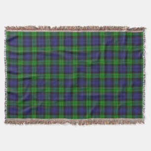 Campbell Clan Tartan Plaid Black Watch Throw Blanket