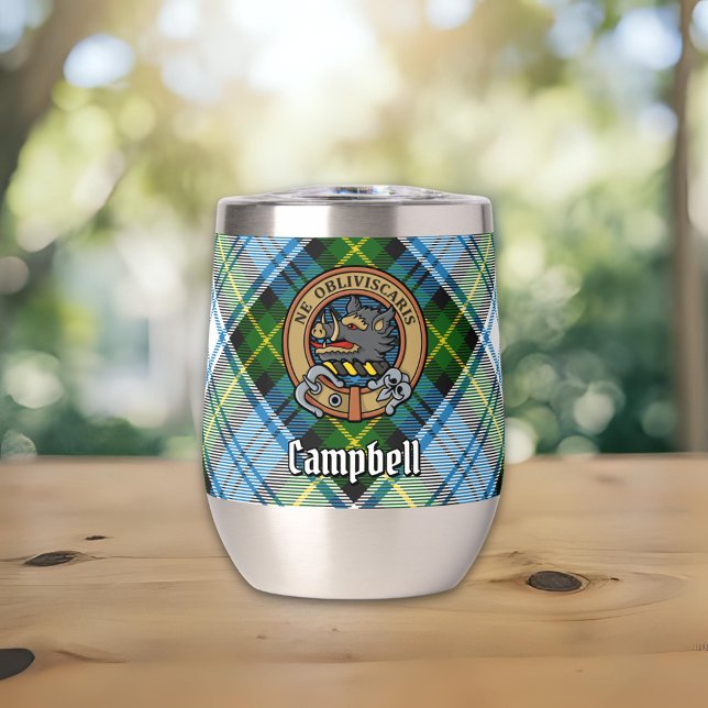 Campbell Crest over Dress Tartan (Creator Uploaded)