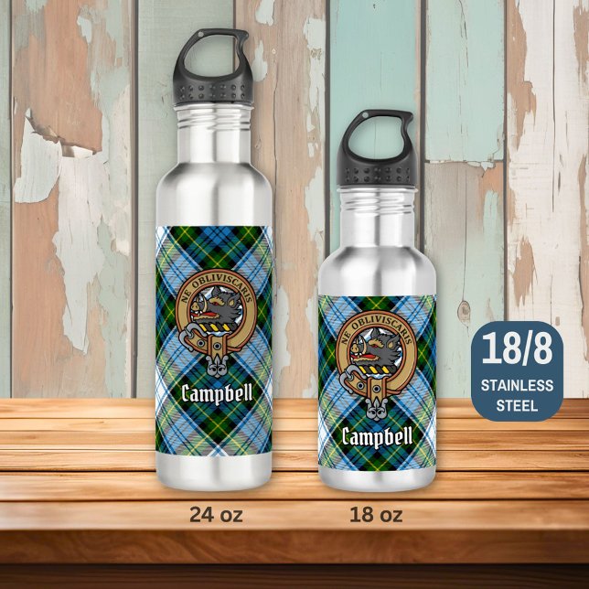 Campbell Crest over Dress Tartan 710 Ml Water Bottle (Creator Uploaded)