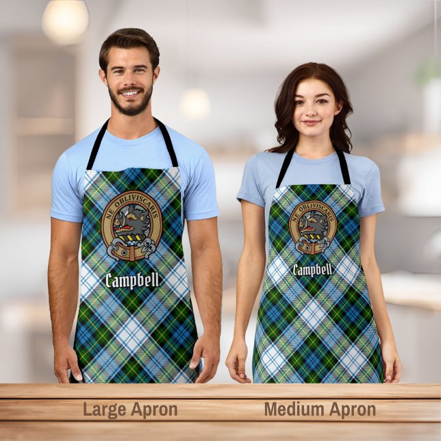 Campbell Crest over Dress Tartan Apron (Creator Uploaded)