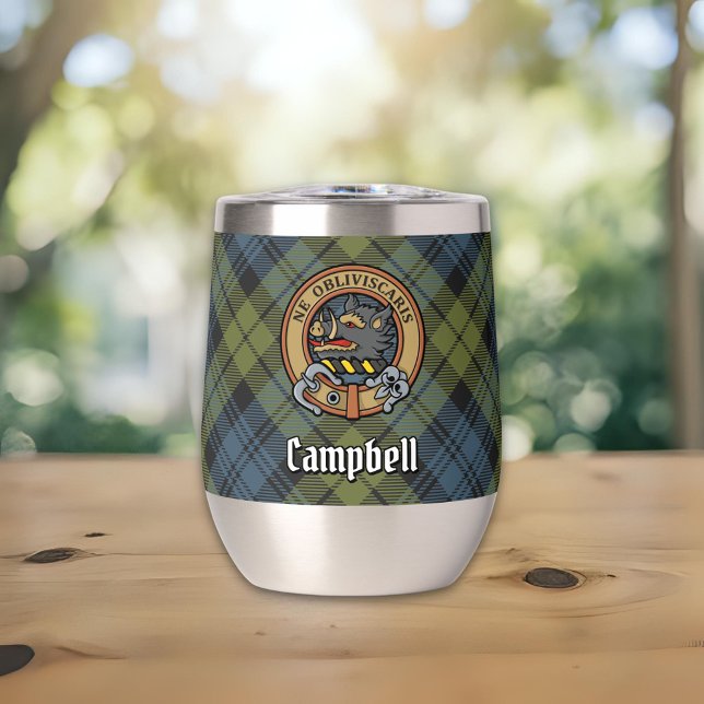 Campbell Crest over Tartan (Creator Uploaded)