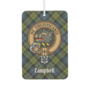Campbell Crest over Tartan Car Air Freshener