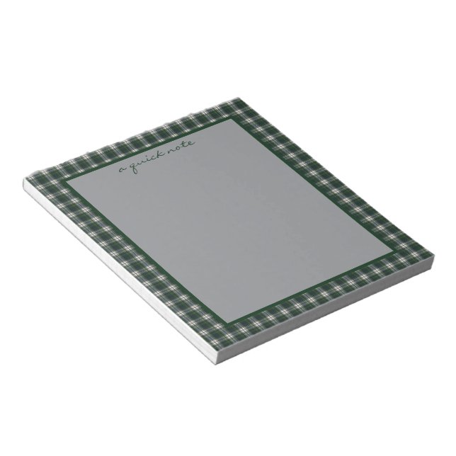 Campbell Dress Modern Original Scottish Tartan  Notepad (Angled)