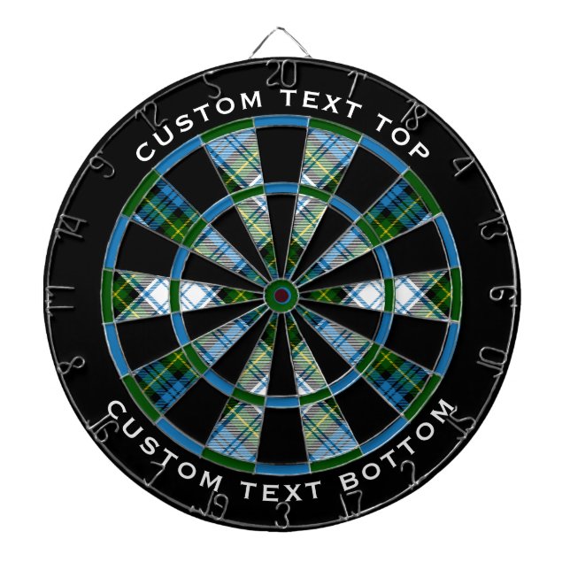 Campbell Dress Tartan Dartboard (Front)
