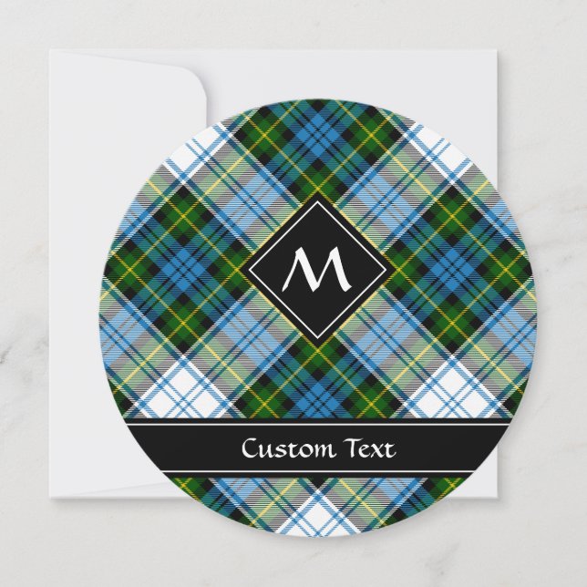 Campbell Dress Tartan Invitation (Front)