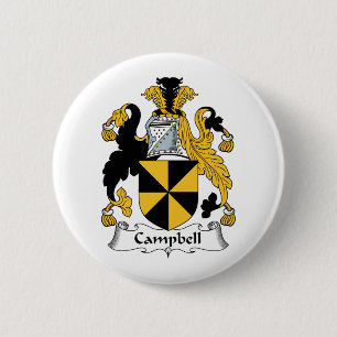 Campbell Family Crest 6 Cm Round Badge