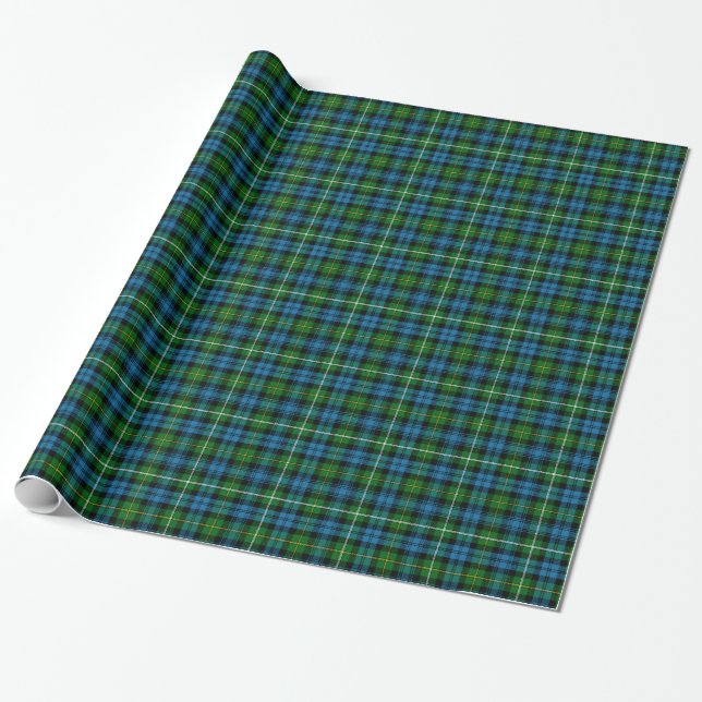 Campbell of Argyll Clan Tartan Wrapping Paper (Unrolled)