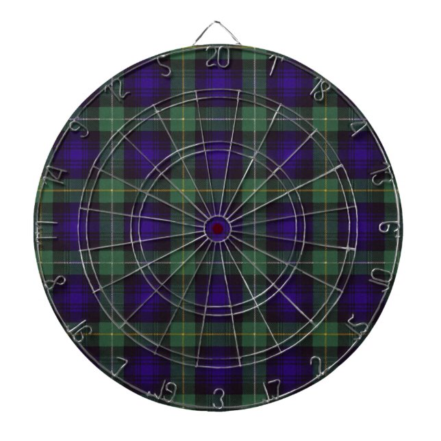 Campbell of Argyll Scottish Tartan Dartboard (Front)