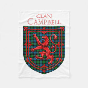 Campbell of Argyll Tartan Scottish Plaid Fleece Blanket