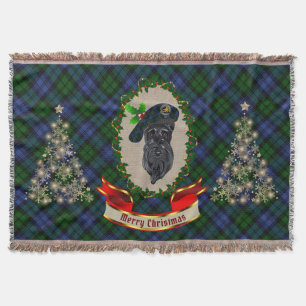 Campbell Scottie Dog Christmas Throw Blanket