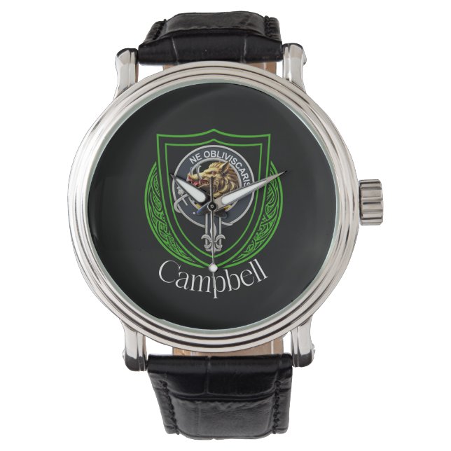 Campbell Scottish Clan Crest Watch (Front)