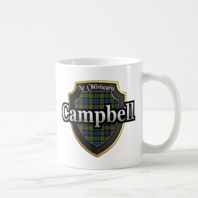 Campbell Scottish Dynasty Tartan Mugs Cups (Right)