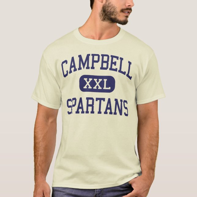 Campbell - Spartans - High School - Smyrna Georgia T-Shirt (Front)