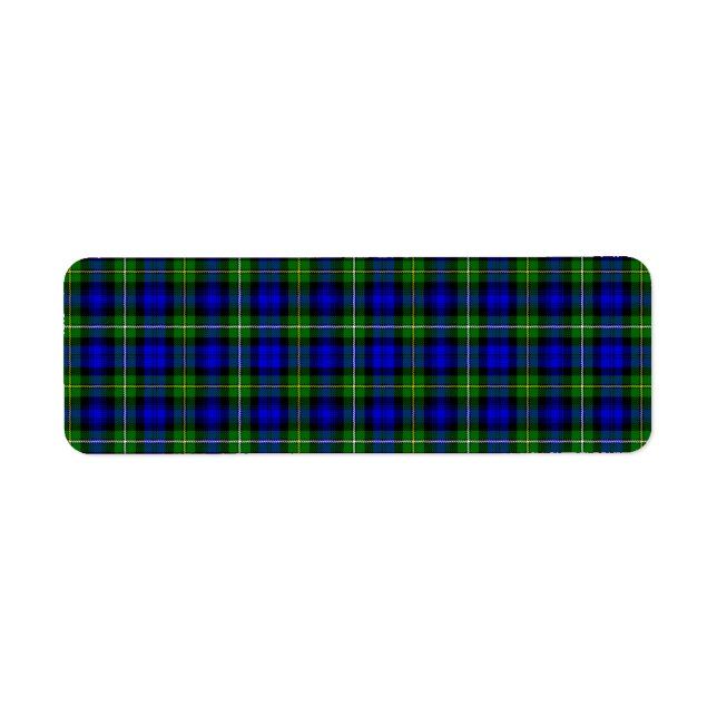 Campbell tartan blue green plaid (Front)
