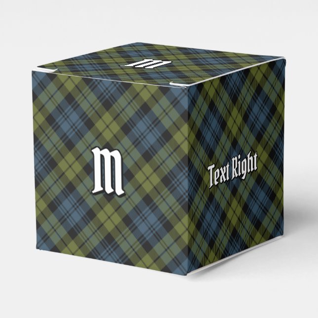 Campbell Tartan Favour Box (Front Side)