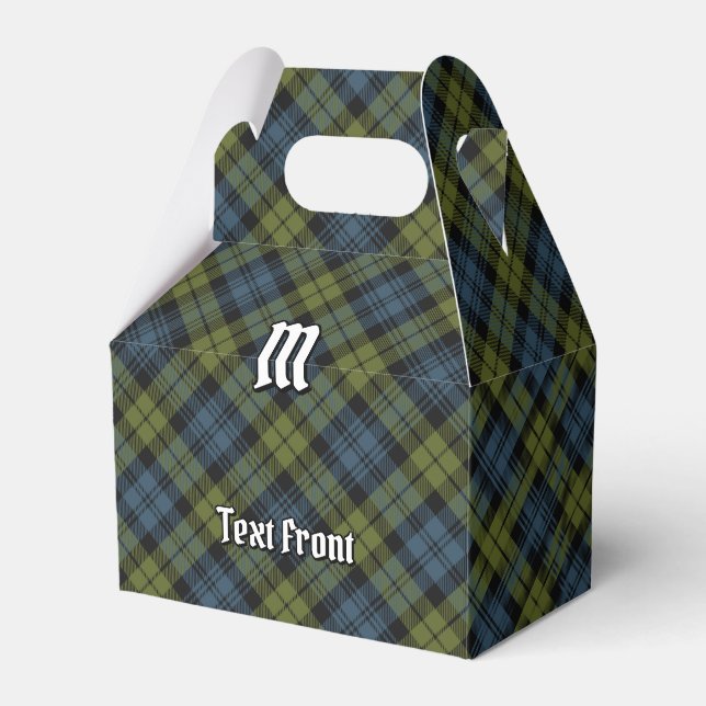 Campbell Tartan Favour Box (Front Side)