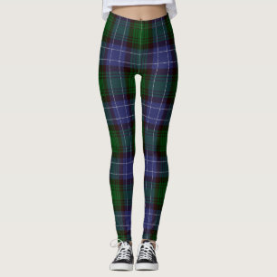 Campbell Tartan Green Plaid Leggings
