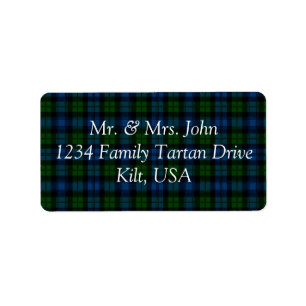 Campbell Tartan Label
