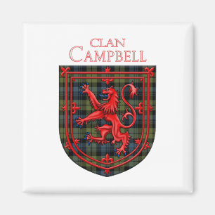 Campbell Tartan Scottish Plaid Lion Rampant Magnet