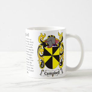Campbell, the origin, the meaning and the crest coffee mug