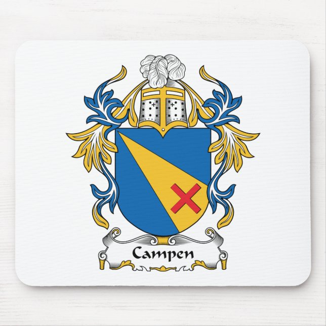 Campen Family Crest Mouse Pad (Front)