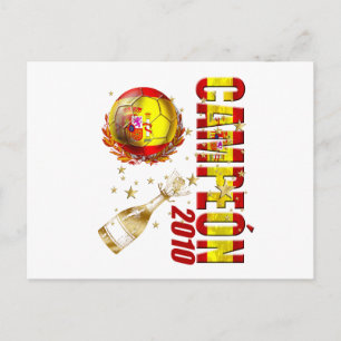 Campeon 2010 Spain Celebration Gifts Postcard